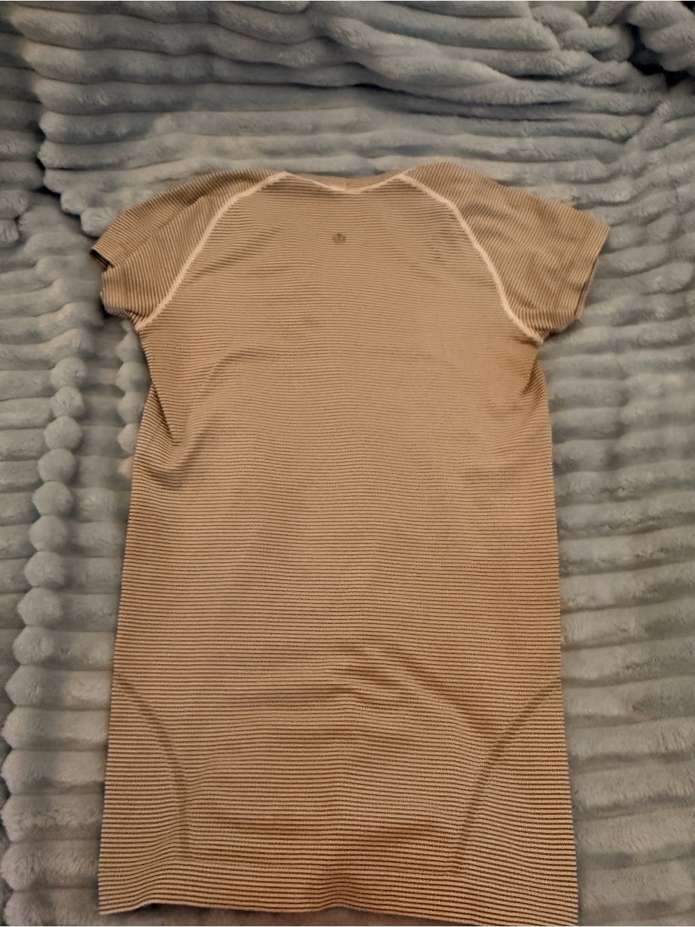 lululemon athletica Ribbed Short-Sleeve Tee Dress — Beige